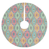 Geometrisches Muster Polyester Weihnachtsbaumdecke (Vorderseite)