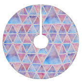 Geometrisches Muster Polyester Weihnachtsbaumdecke (Vorderseite)