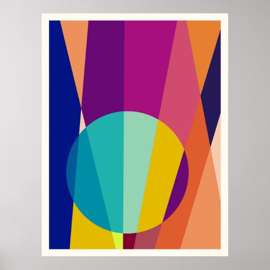 Geometrisches Muster Poster (Vorne)