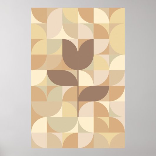 geometrisches Muster Poster (Vorne)