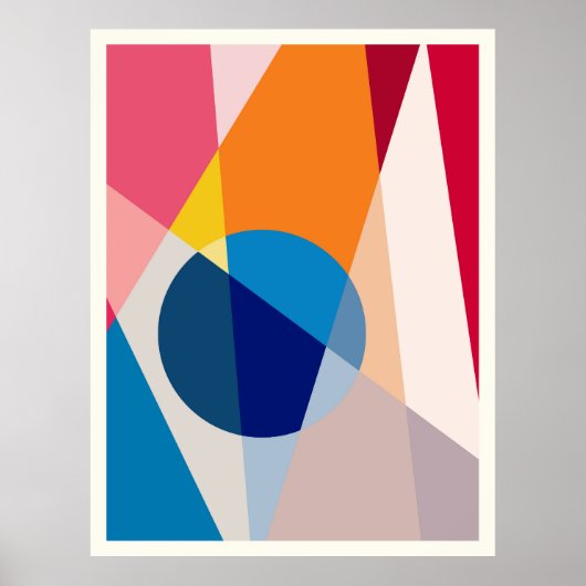 Geometrisches Muster Poster (Vorne)