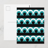 Geometrisches Muster Postkarte (Vorne/Hinten)