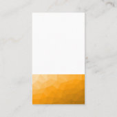 geometrisches Muster QR-Code für Orange-Gefälle Visitenkarte (Rückseite)