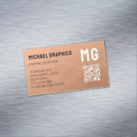 Geometrisches Muster QR-Code für Peach-Gradienten