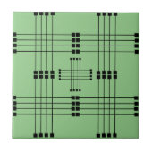 Geometrisches Muster | Quadrate | Linien | | Fliese (Vorderseite)