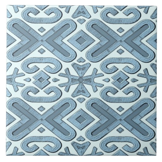 Geometrisches Muster Ratti_Creative_Arts Tiles Des Fliese (Vorderseite)