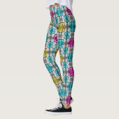 Geometrisches Muster Retro Leggings (Links)