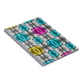 Geometrisches Muster Retro Notizblock (Rechte Seite)