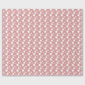 Geometrisches Muster | Rosa Fizz-Blasen Geschenkpapier (Flach)