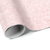 Geometrisches Muster | Rosafarbene Pixel Geschenkpapier (Rolleneckpunkt)