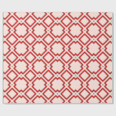 Geometrisches Muster, rot und rosa, Geschenkwrap Geschenkpapier (Flach)