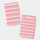geometrisches Muster rot und rosa mit Interlo Ausweis (Vorder- & Rückseite)
