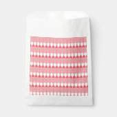 geometrisches Muster rot und rosa mit Interlo Geschenktütchen (Vorderseite)
