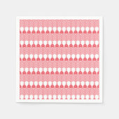 geometrisches Muster rot und rosa mit Interlo Serviette (Vorderseite)