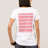 geometrisches Muster rot und rosa mit Interlo T-Shirt (Rückseite)