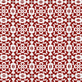 Geometrisches Muster rot und weiß Fliese