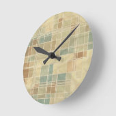 geometrisches Muster Runde Wanduhr (Winkel)