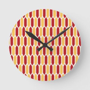 Geometrisches Muster Runde Wanduhr