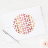 Geometrisches Muster Runder Aufkleber (Umschlag)