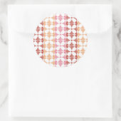 Geometrisches Muster Runder Aufkleber (Tasche)