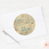 geometrisches Muster Runder Aufkleber (Umschlag)