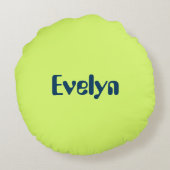 Geometrisches Muster Rundes Kissen (Rückseite)