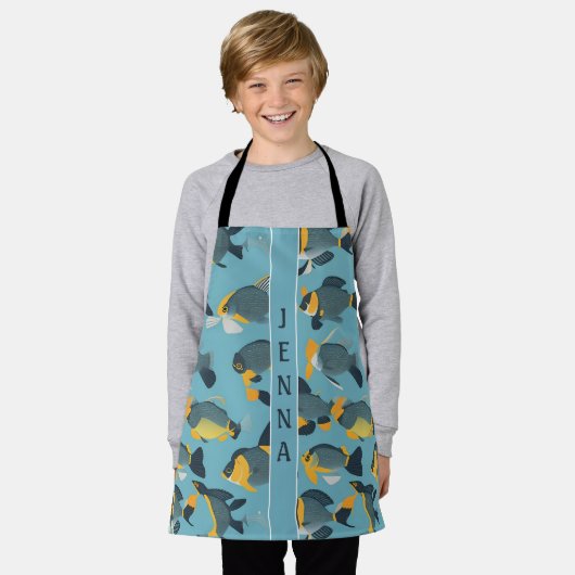 Geometrisches Muster Schürze (Getragen)