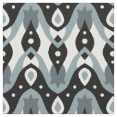 Geometrisches Muster Schwarz, Weiß und Grau Stoff (Nahaufnahme)