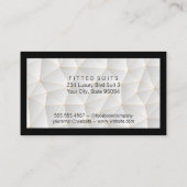 Geometrisches Muster | Schwarze Grenze Visitenkarte (Rückseite)