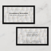 Geometrisches Muster | Schwarze Grenze Visitenkarte (Vorne/Hinten)