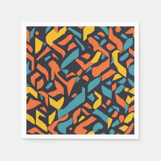 Geometrisches Muster Serviette (Vorderseite)