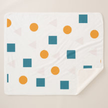 Geometrisches Muster Sherpa Blanket - Gemütlich &