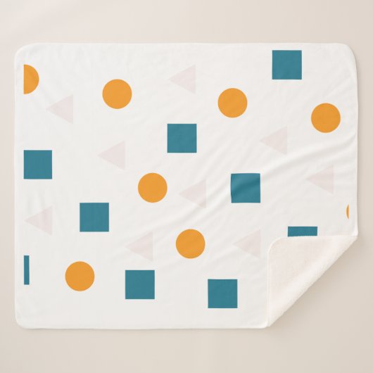 Geometrisches Muster Sherpa Blanket - Gemütlich & Sherpadecke (Vorderseite (Horizontal))