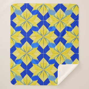 Geometrisches Muster Sherpadecke