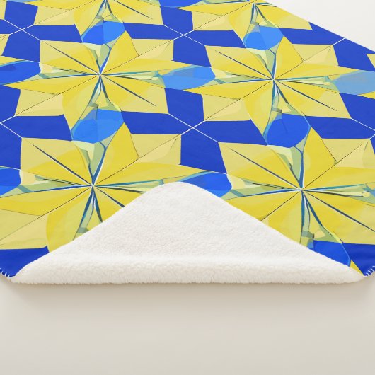 Geometrisches Muster Sherpadecke (3/4)