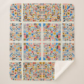 Geometrisches Muster Sherpadecke (Vorderseite)