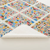 Geometrisches Muster Sherpadecke (3/4)