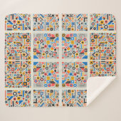 Geometrisches Muster Sherpadecke (Vorderseite (Horizontal))