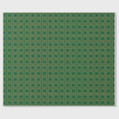 Geometrisches Muster | Smaragdfliesen Geschenkpapier (Flach)