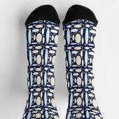 Geometrisches Muster Socken (Oben)