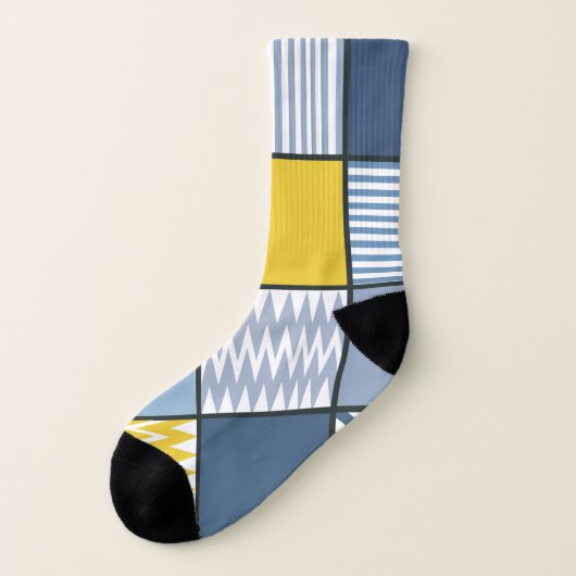 Geometrisches Muster Socken (Links - Außen)