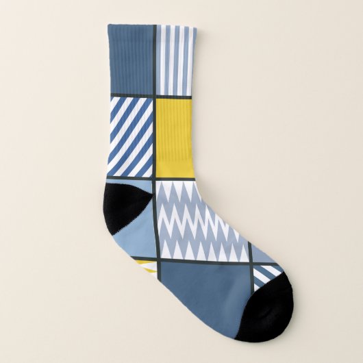 Geometrisches Muster Socken (Links - Innen)