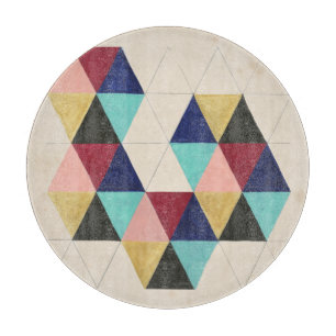 Geometrisches Muster-Spiel III Schneidebrett