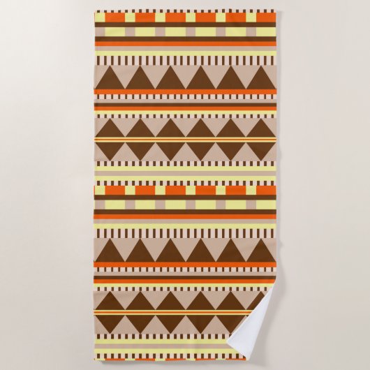 Geometrisches Muster Strandtuch (Vorderseite)