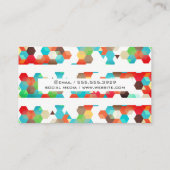 Geometrisches Muster / Streifen Visitenkarte (Rückseite)