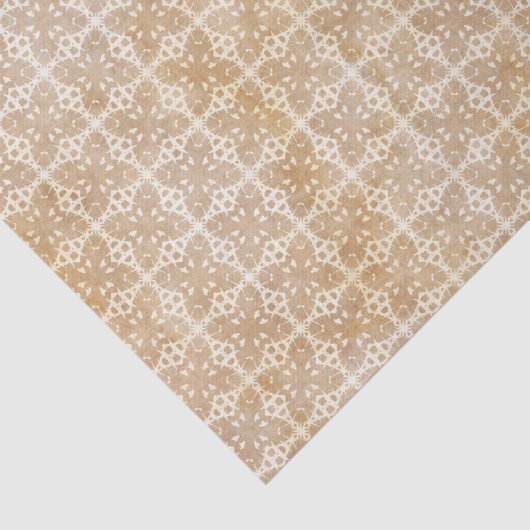 Geometrisches Muster TANs Seidenpapier (Ausschnitt)