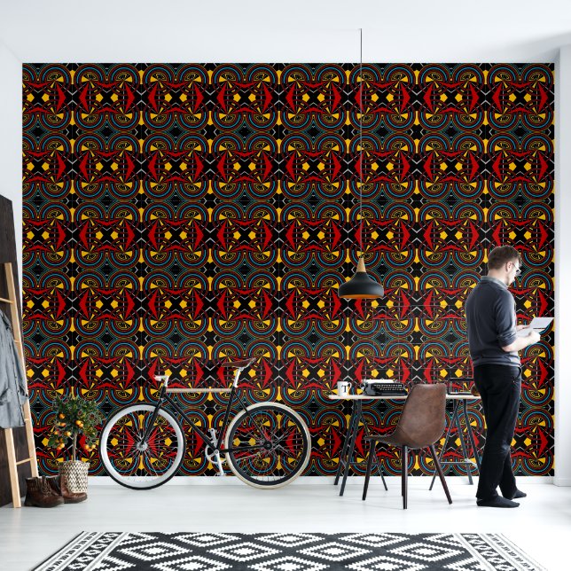 Geometrisches Muster Tapete (Wohnbereich)