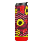 Geometrisches Muster Thermosbecher (Nach links gedreht)