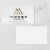 Geometrisches Muster | Triangle-Logo Visitenkarte (Vorne/Hinten)