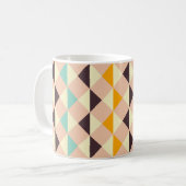 Geometrisches Muster überlappende Diamanten und Dr Kaffeetasse (Vorderseite Links)